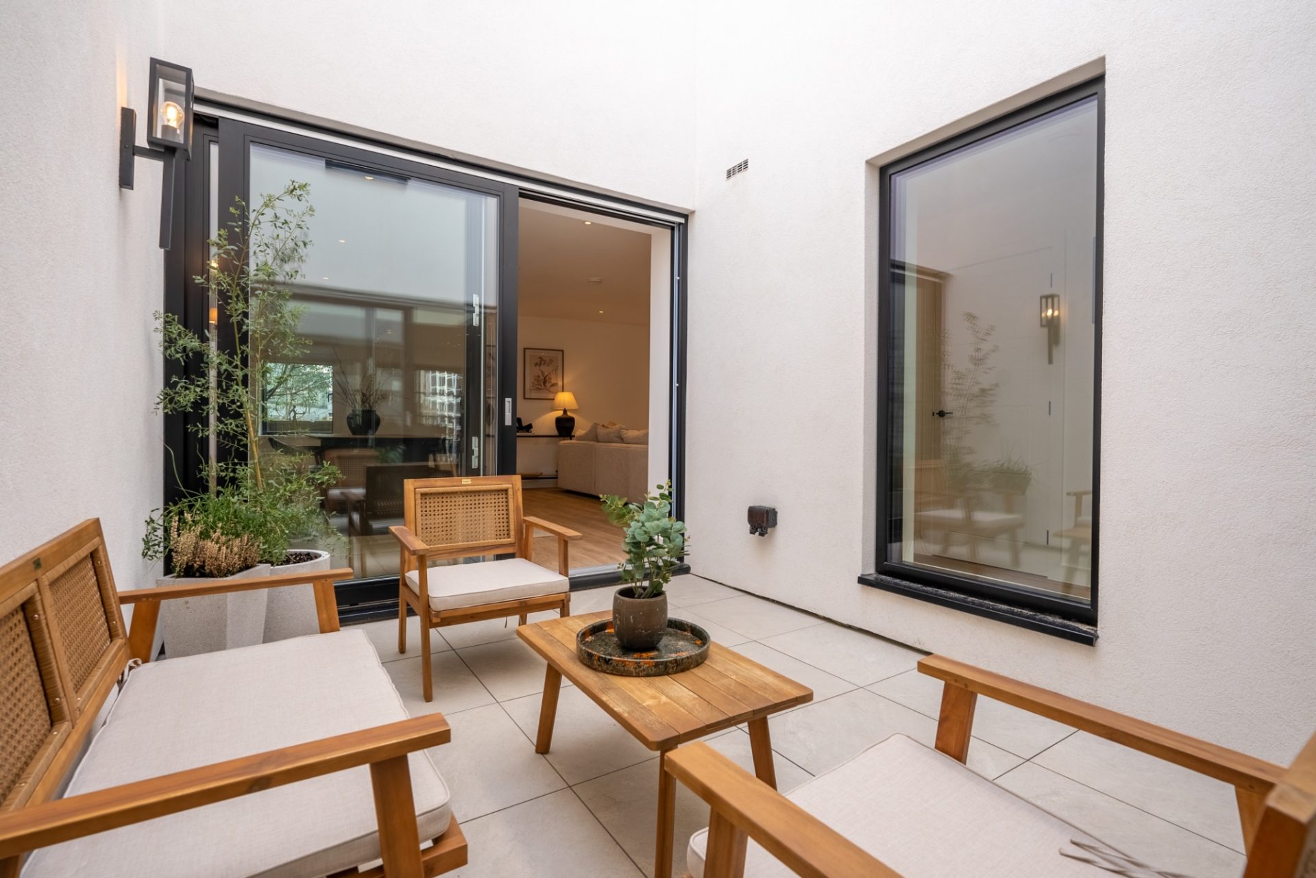 a large building with scaffolding on top of it