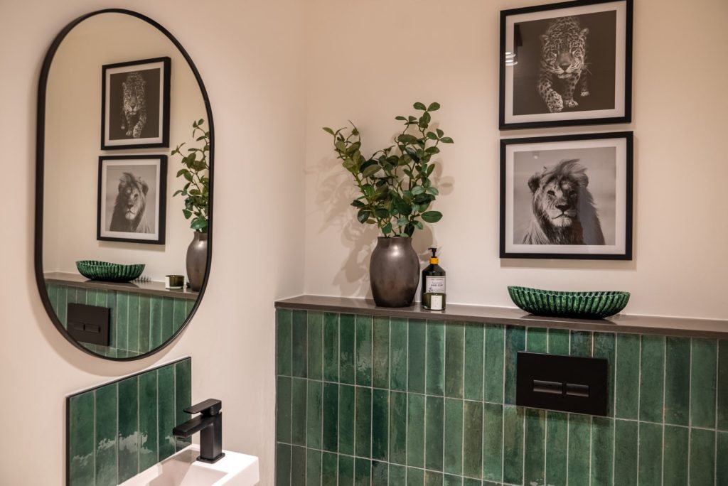 a large building with scaffolding on top of it