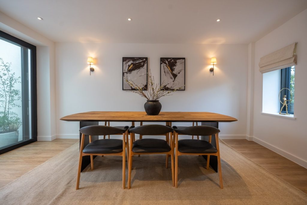 a large building with scaffolding on top of it