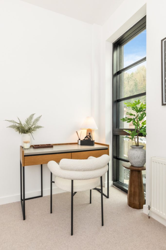 a large building with scaffolding on top of it