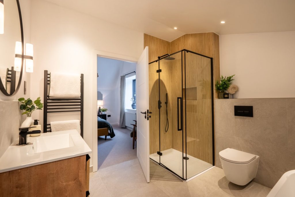 a large building with scaffolding on top of it