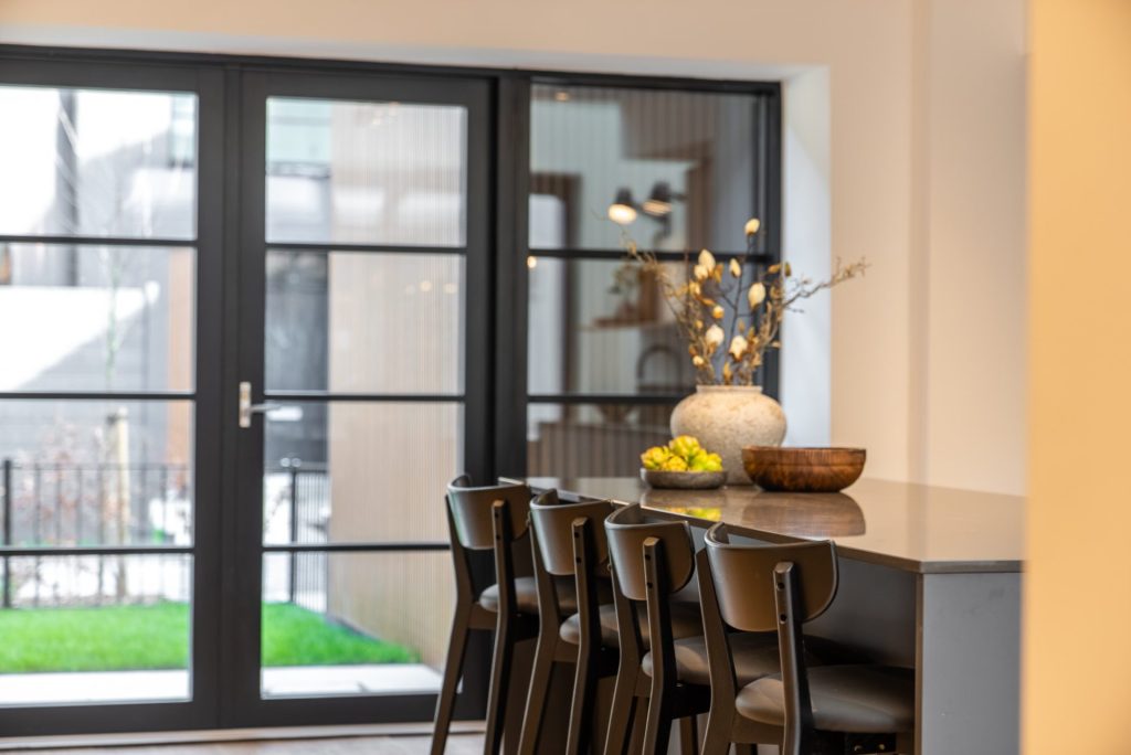 a large building with scaffolding on top of it