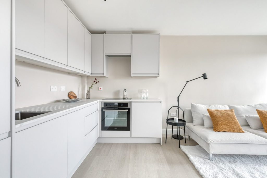 Conversion of a 3-storey office building into 14 residential units, delivered from strip-out and structural alterations through to completion.