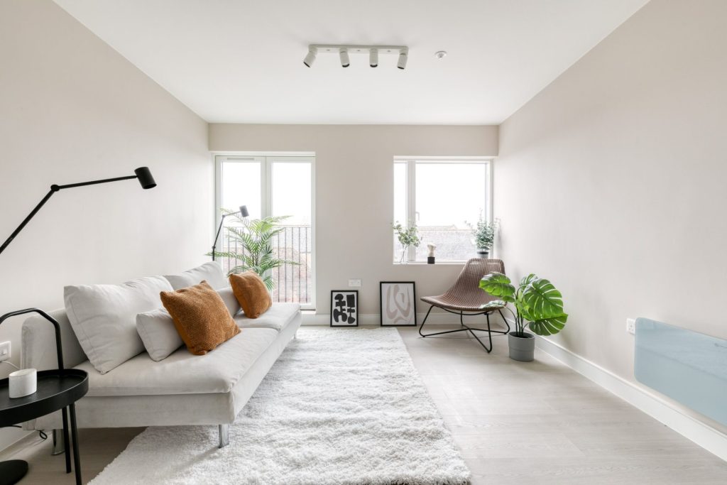 Conversion of a 3-storey office building into 14 residential units, delivered from strip-out and structural alterations through to completion.