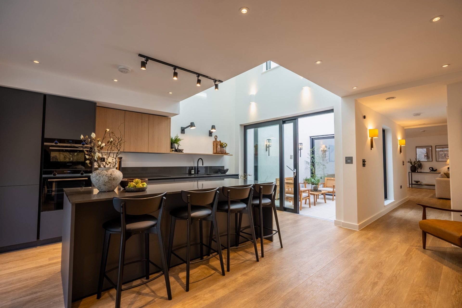 a large building with scaffolding on top of it